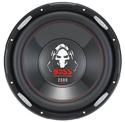 BOSS P126DVC 12" 2300W Car Subwoofer + AR16002 1600W 2-Ch Amp + 4 Gauge Amp Kit