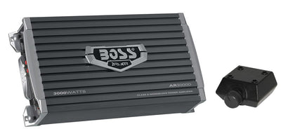 Boss Audio Armor AR3000D 3000W Car Amplifier Amp + 1/0 Gauge Amp Install Kit