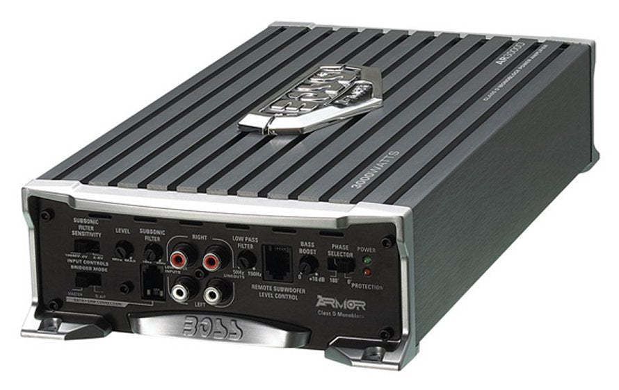 Boss Audio Armor AR3000D 3000W Car Amplifier Amp + 1/0 Gauge Amp Install Kit
