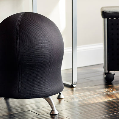 Safco Zenergy Low Profile Active SeatingBalance Ball Office Desk Chair, Black