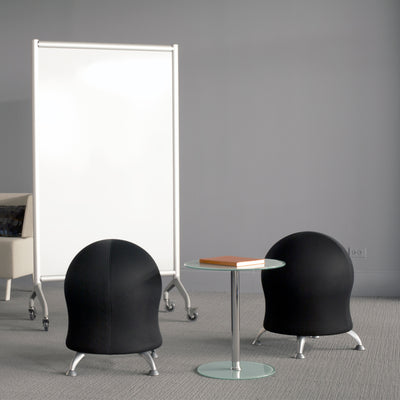 Safco Zenergy Low Profile Active SeatingBalance Ball Office Desk Chair, Black