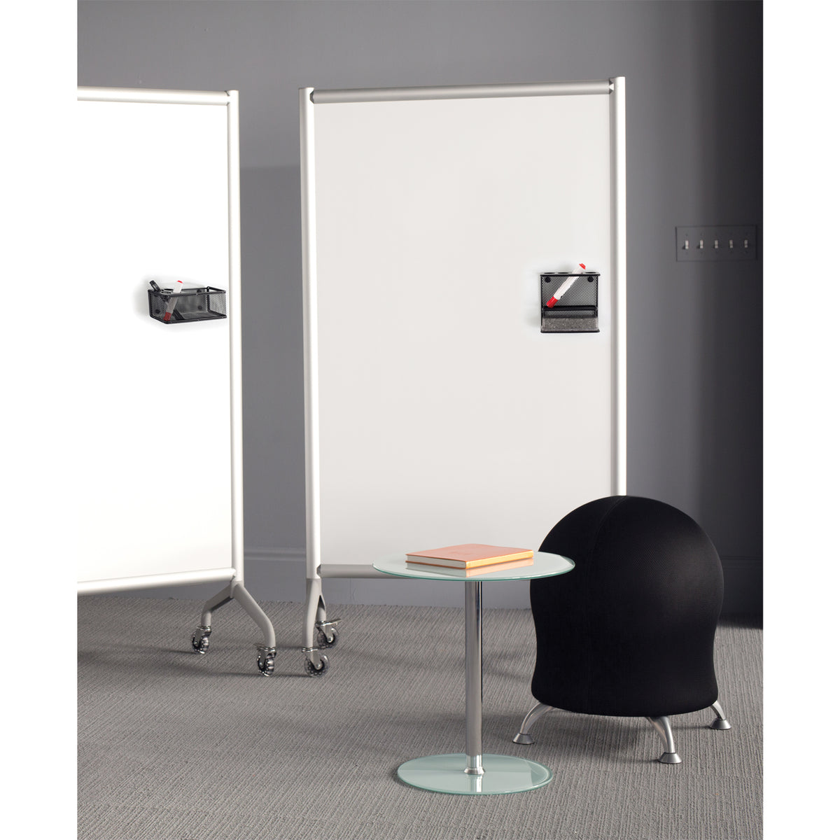 Safco Zenergy Low Profile Active SeatingBalance Ball Office Desk Chair, Black