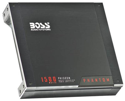 New BOSS PH1500M 1500W MONO A/B Car Audio Amplifier Amp +8 Gauge Amp Install Kit