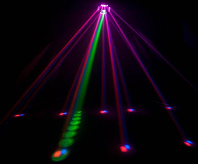 NEW! CHAUVET CUBIX 6 Channel LED DJ Disco Dance Effect Light + 25 FT DMX Cable