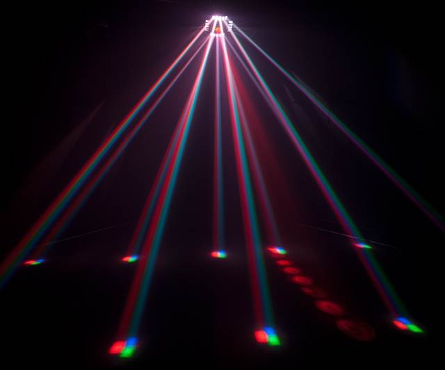 NEW! CHAUVET CUBIX 6 Channel LED DJ Disco Dance Effect Light + 25 FT DMX Cable
