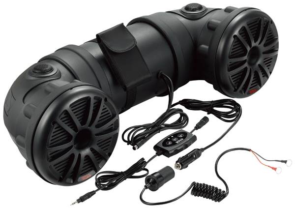 New Boss ATV25B Dual 450W 6.5" ATV/Marine Amplifed Waterproof Speakers+Bluetooth