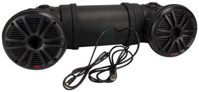 New Boss ATV25B Dual 450W 6.5" ATV/Marine Amplifed Waterproof Speakers+Bluetooth