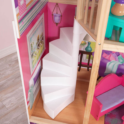 KidKraft 18-Inch Colorful Dollhouse Doll Manor with Jumbo Furniture | 65830