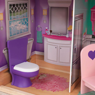 KidKraft 18-Inch Colorful Dollhouse Doll Manor with Jumbo Furniture | 65830