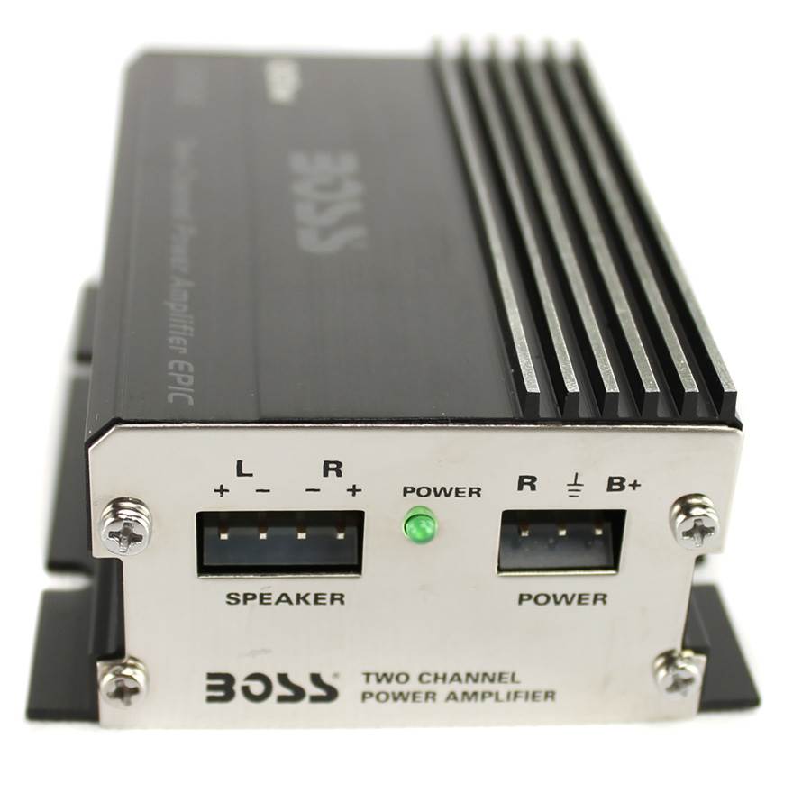 Boss CE102 100W 2-Ch Car/Motorcycle/ATV Audio Power Amplifier + 8 Gauge Amp Kit