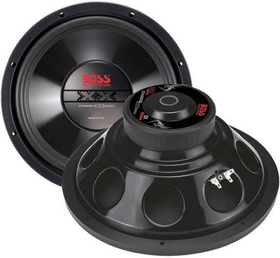 2)New BOSS CX12 12" 1600W Car Power Subwoofers + Dual Sealed Front-Angle Sub Box