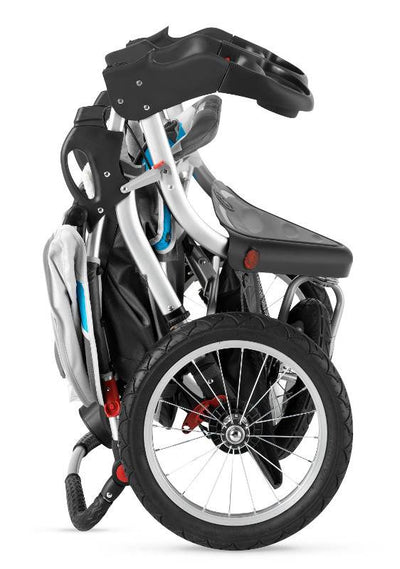 Schwinn Turismo Double Swivel Baby Jogging Stroller - Gray / Blue - Open Box