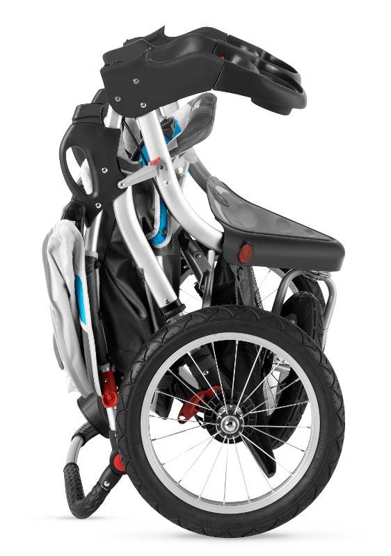 Schwinn Turismo Double Swivel Baby Jogging Stroller - Gray / Blue - Open Box
