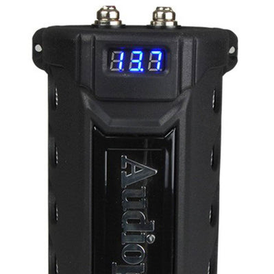 Audiopipe ACAP-6000 6 Power Car Audio Capacitor Digital Display Black  (2 Pack) - VMInnovations