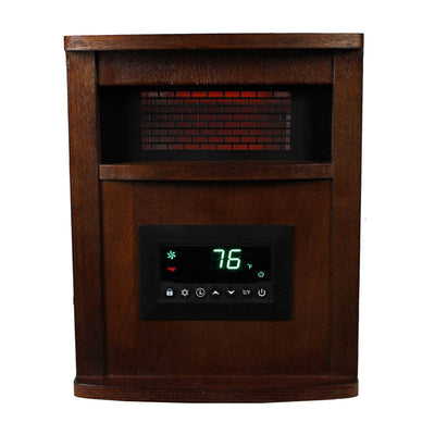 6 Element 1500W Portable Electric Infrared Quartz Space Heater, Indoor (Used)