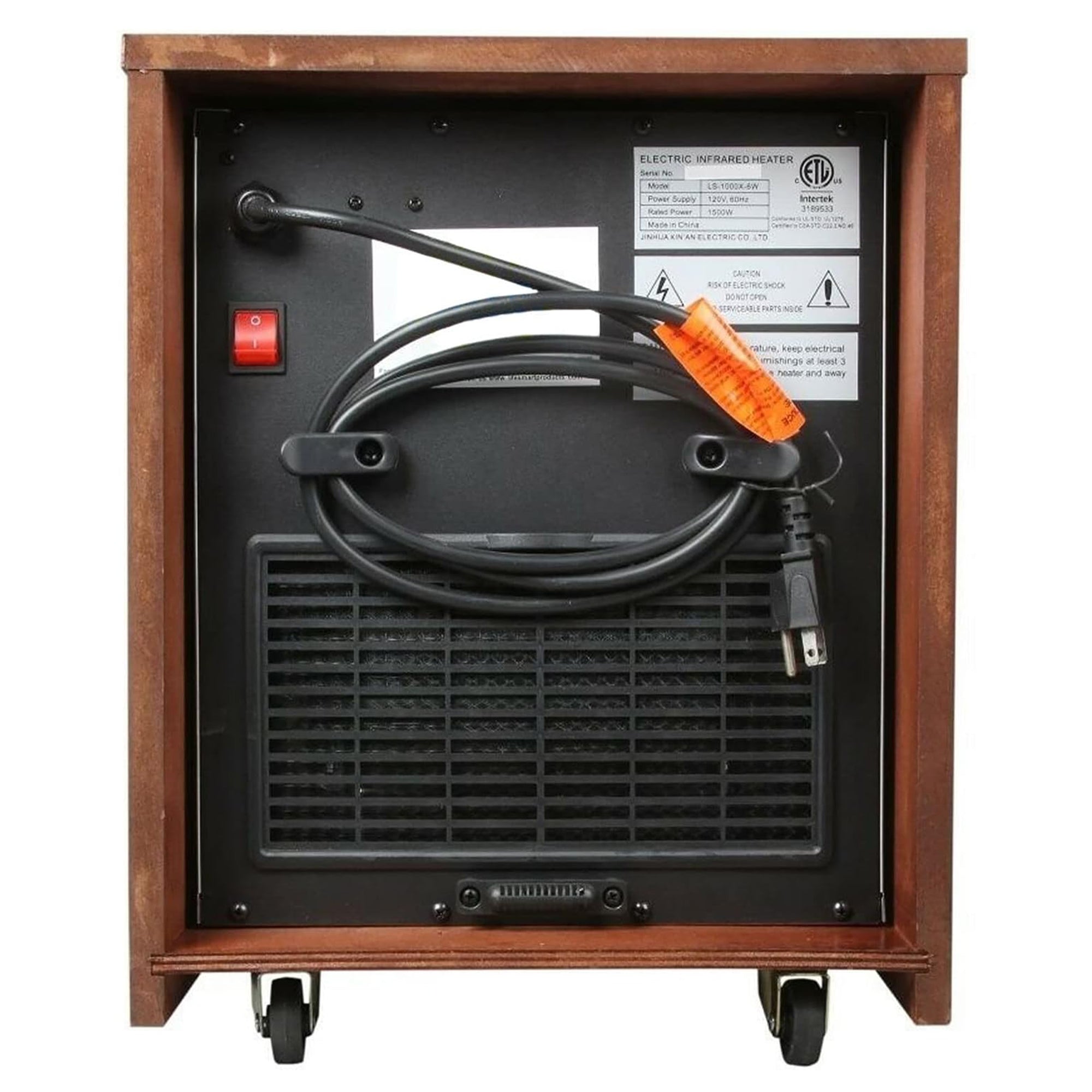 6 Element 1500W Portable Electric Infrared Quartz Space Heater, Indoor (Used) - VMInnovations