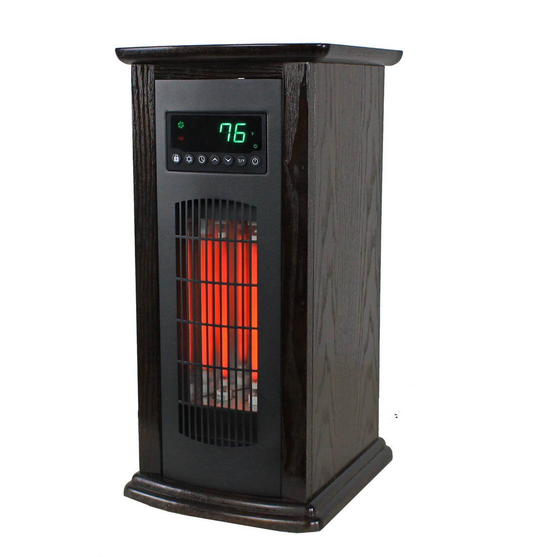 LifeSmart Electric Tower Heater, Portable Infrared Quartz Space Heater, 1500W