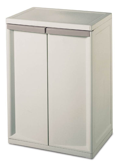 Sterilite Heavy Duty Adjustable 2 Shelf Base Cabinets Storage (Open Box)