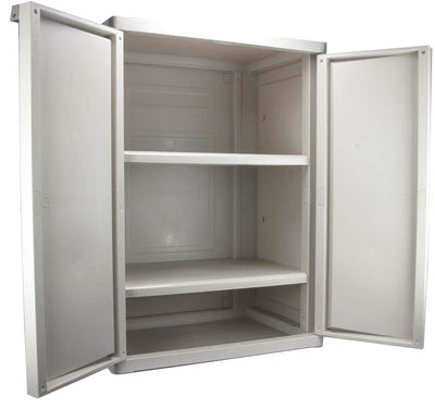 Sterilite Heavy Duty Adjustable 2 Shelf Base Cabinets Storage (Open Box)