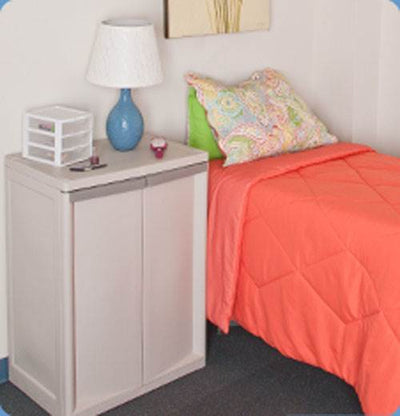 Sterilite Heavy Duty Adjustable 2 Shelf Base Cabinets Storage (Open Box)