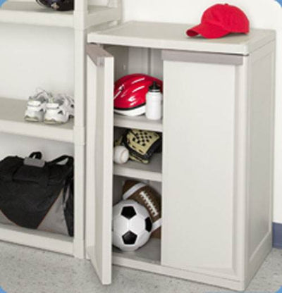 Sterilite Heavy Duty Adjustable 2 Shelf Base Cabinets Storage (Open Box)