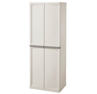 Sterilite 01428501 Heavy Duty Adjustable Shelf Garage Storage Cabinet - Open Box