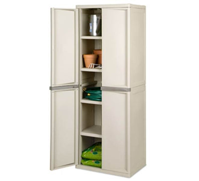 Sterilite 01428501 Heavy Duty Adjustable Shelf Garage Storage Cabinet - Open Box