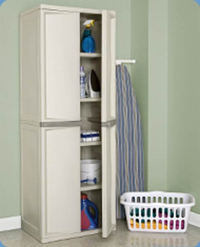 Sterilite 01428501 Heavy Duty Adjustable Shelf Garage Storage Cabinet - Open Box