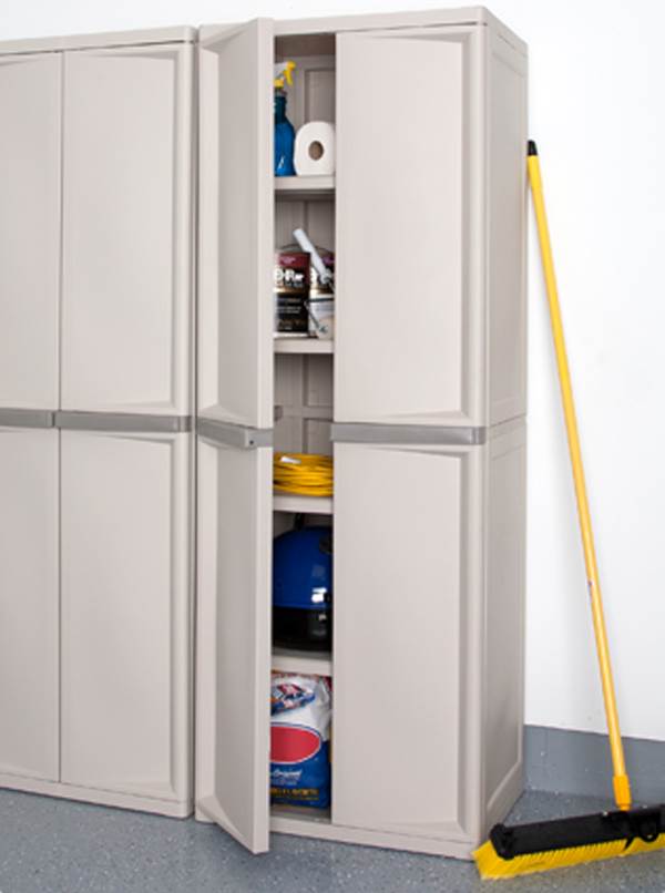 Sterilite 01428501 Heavy Duty Adjustable Shelf Garage Storage Cabinet - Open Box