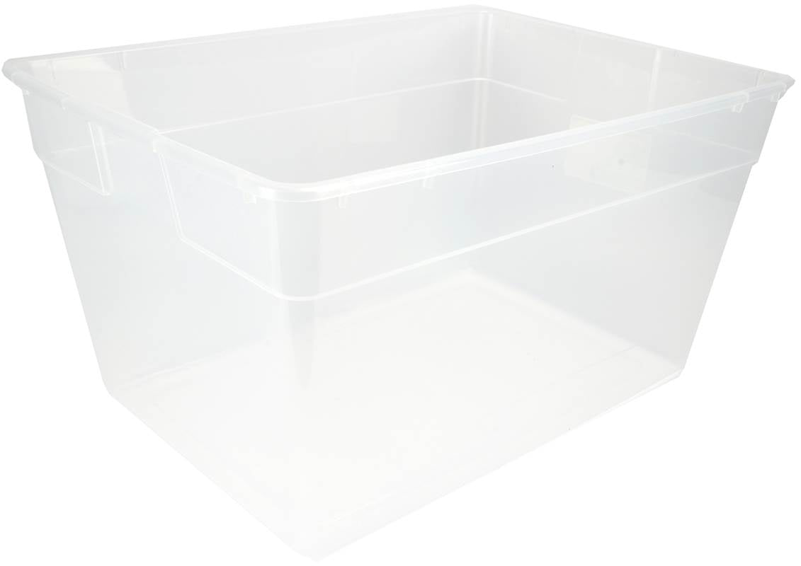 Sterilite 16598008 Lidded 56 Quart Clear Bin Storage Tote Container (Open Box)