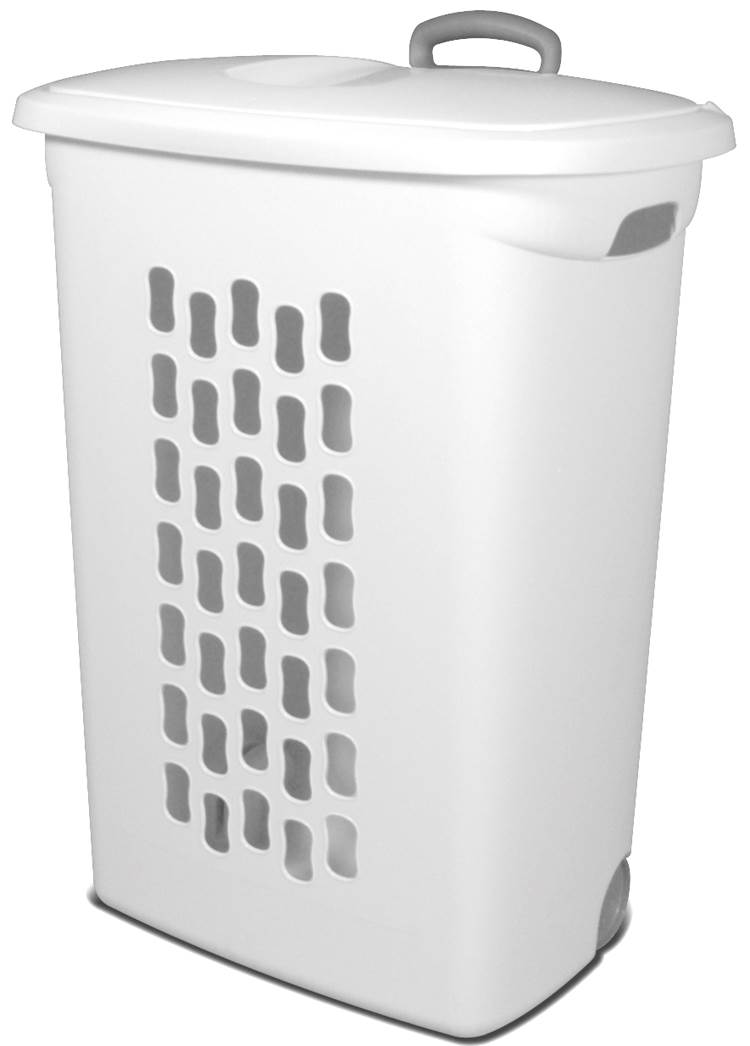 Sterilite 12228003 Portable Wheeled Laundry Hamper-Open Box