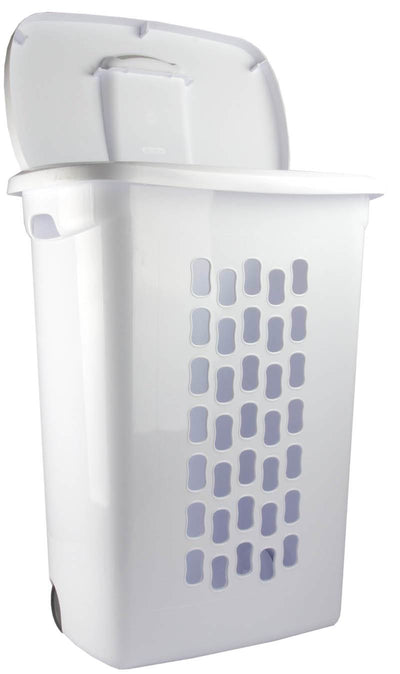 Sterilite 12228003 Portable Wheeled Laundry Hamper-Open Box