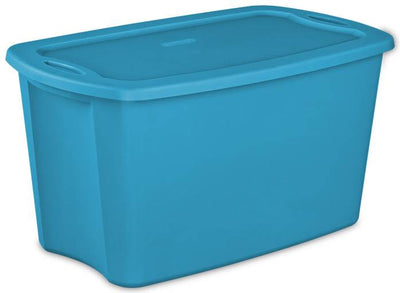 Sterilite 18301008 Lidded 18 Gallon Storage Box Tote Single Container (Open Box)