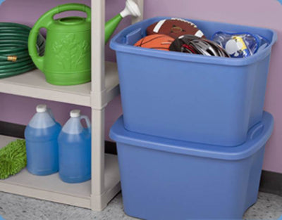 Sterilite 18301008 Lidded 18 Gallon Storage Box Tote Single Container (Open Box)
