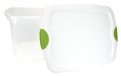Sterilite 18888004 66-Quart Clear Tote Box W/Latching Container Lid (Open Box)