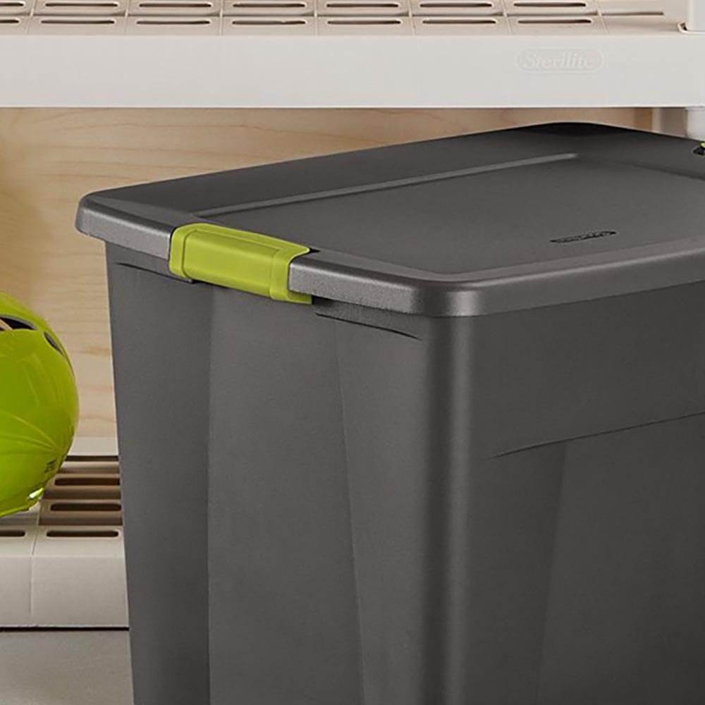 6-Pack Sterilite 22-Gallon Durable Stackable Latch Storage Totes (Open Box)