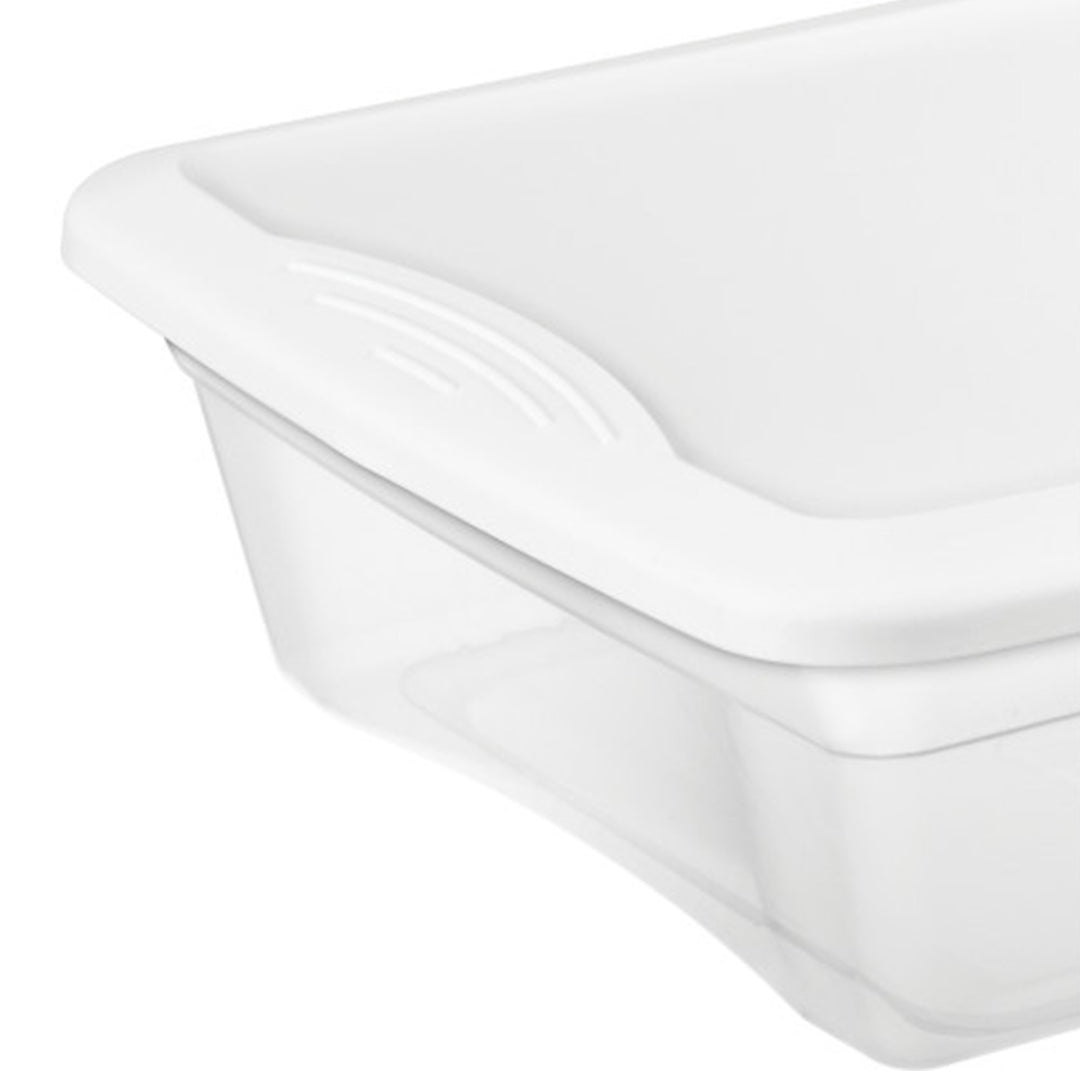 Sterilite 41 Quart Lightweight Under Bed Storage Box Container with Lid, 18 Pack