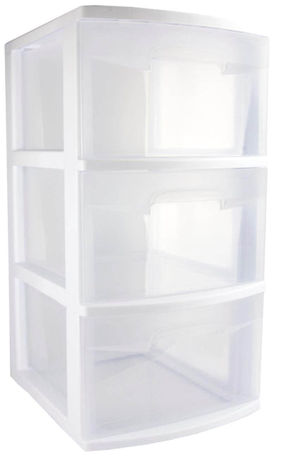 Sterilite Home 3-Drawer Storage Cart Portable Container with Casters | 28308002 (Open Box)