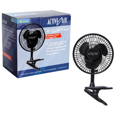 (8) Active Air 6" 5W Magnetic Drive Clip On Grow Fans w/ Brushless Motor | HORF6