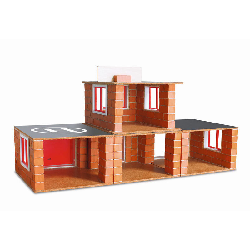 Teifoc Miniature Brick Fire House Building Toy Set for Educational STEM Play