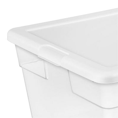 Sterilite 56 Quart Clear Plastic Storage Container with Latching Lid (8 Pack)