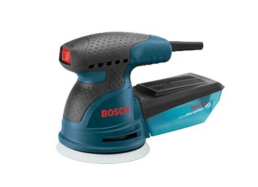 Bosch 5 inch Compact 120V Variable Speed Palm Grip Orbit Sander Kit (Open Box) - VMInnovations