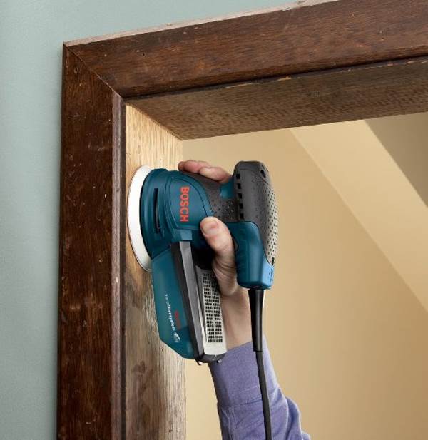 Bosch 5 inch Compact 120V Variable Speed Palm Grip Orbit Sander Kit (Open Box) - VMInnovations