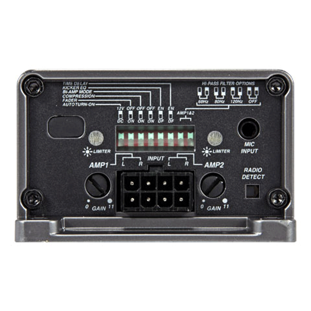 KICKER 47KEY2004 Smart 4 Channel 200W Amplifier Bass Revealer Audio Processor - VMInnovations