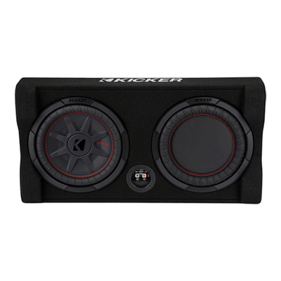 KICKER 48TRTP102 Down Firing 10 Inch CompRT 2 Ohm Loaded Subwoofer Enclosure