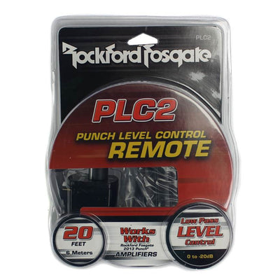 2) Rockford Fosgate PLC2 Punch Remote Level Control w/ input Clip Indicator LED