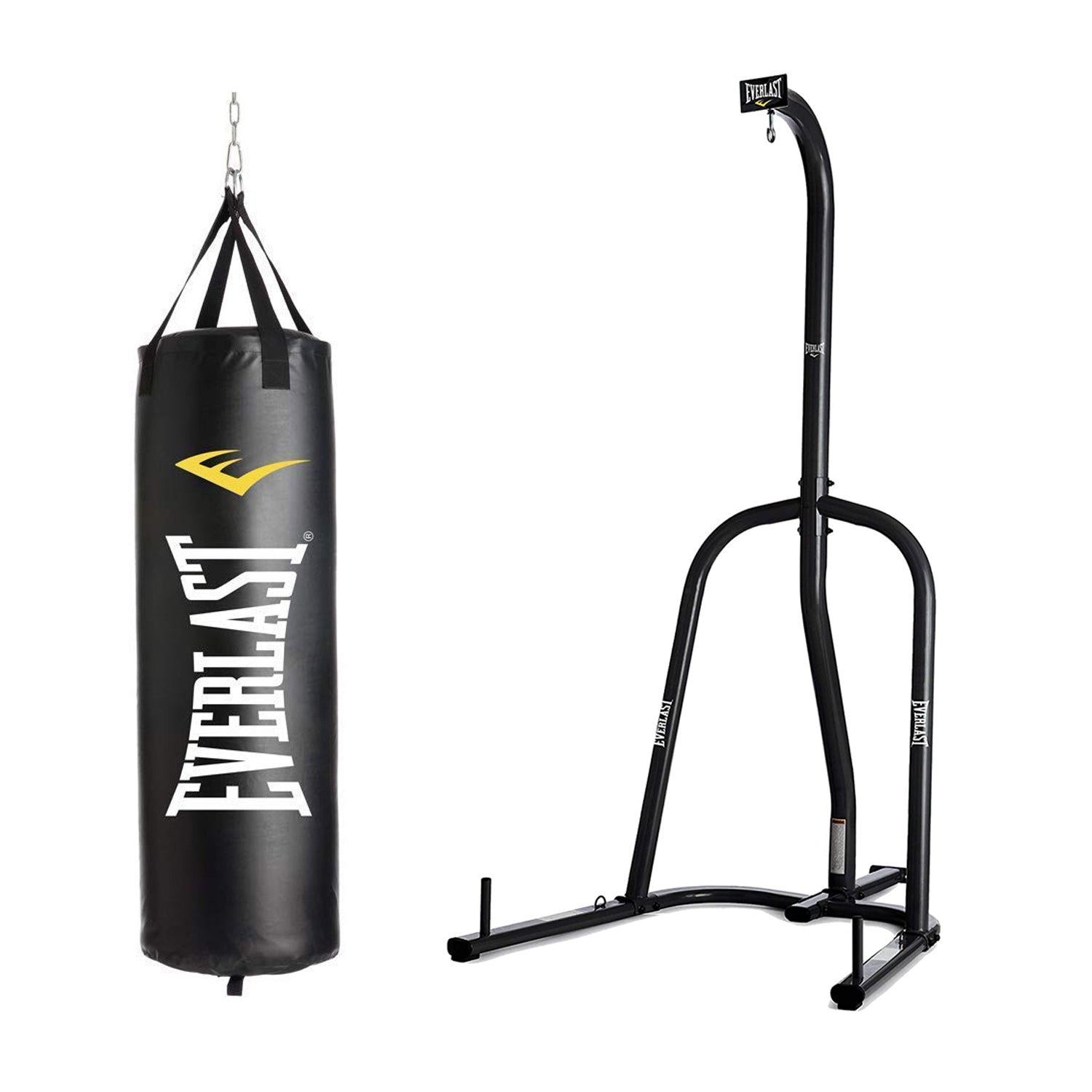 Everlast Nevatear Fitness 40 Pound Heavy Kickboxing Punching Bag with Stand - VMInnovations