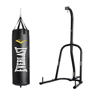 Everlast Nevatear Fitness 40 Pound Heavy Kickboxing Punching Bag with Stand - VMInnovations