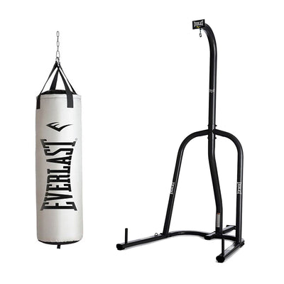Everlast Nevatear Fitness Workout 60 Pound Heavy Boxing Punching Bag with Stand