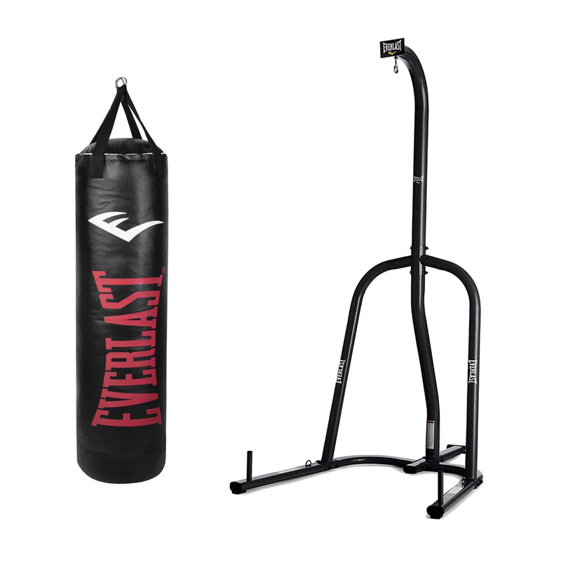Everlast P00001218 100 Pound Hanging MMA/Boxing Heavy Punching Bag with Stand